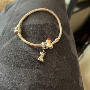 Pandora bracelet with charms